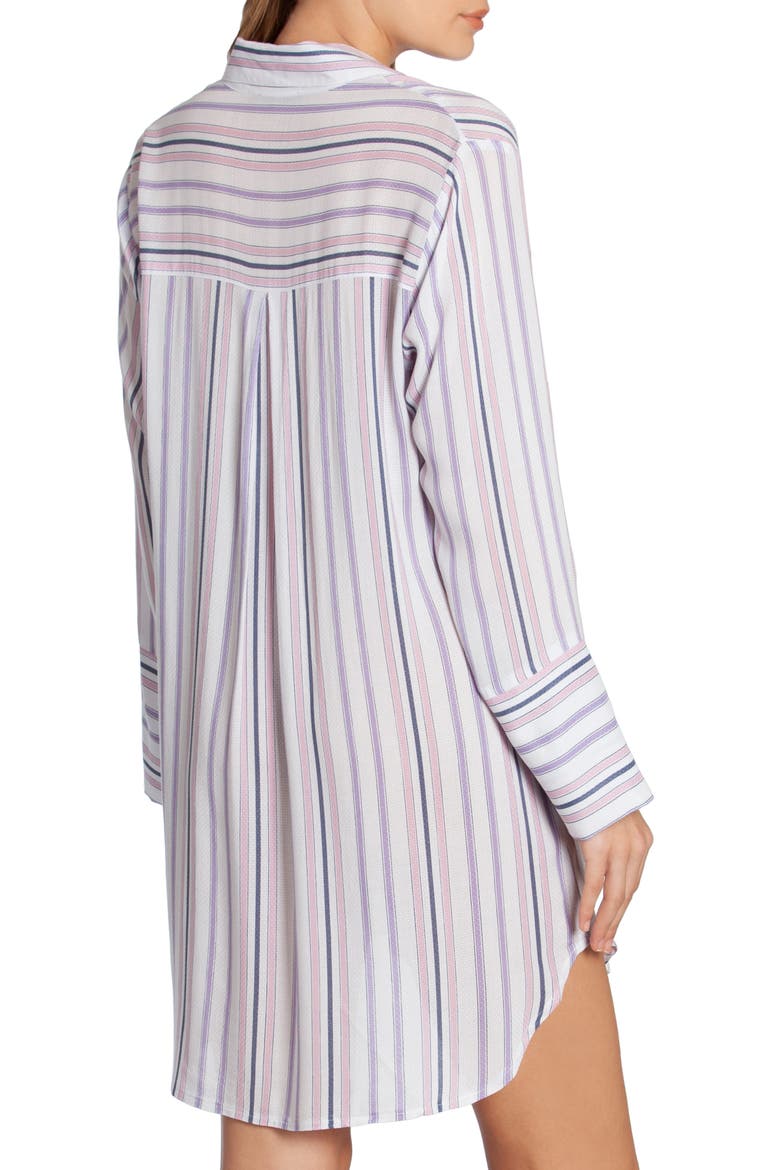 Stripe Sleep Shirt, Alternate, color, IVORY/ NEIKO