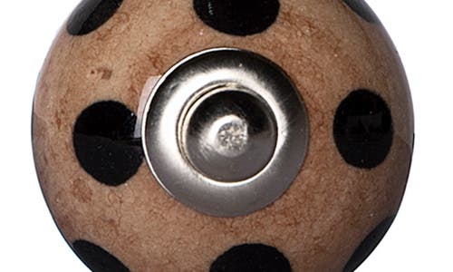 Kinetic 8-pack Knobs In Brown Polka Dot
