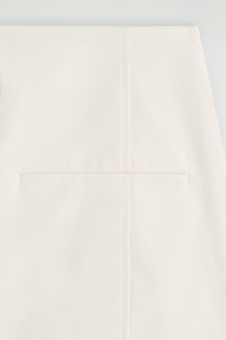 Pima Cotton Barrel-Leg Pants, Alternate, color, WHITE