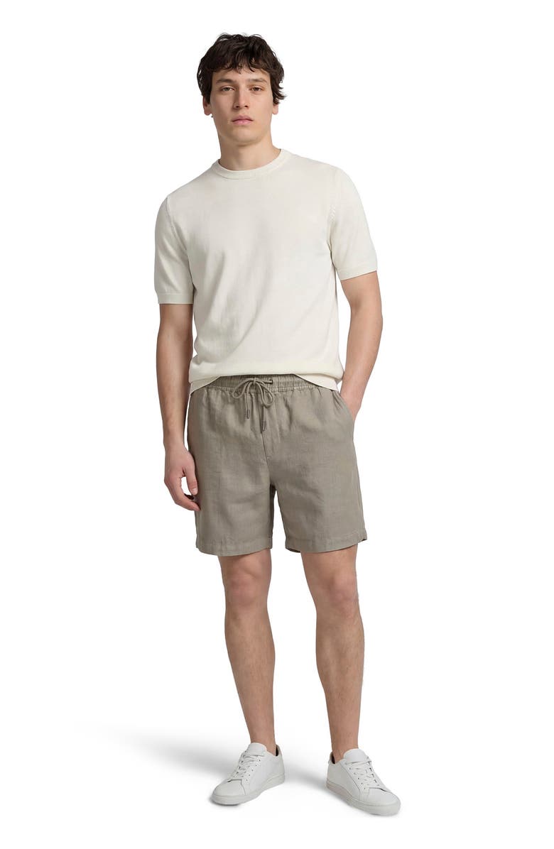 Onia Mercerized Cotton Knit Tee, Main, color, Egret