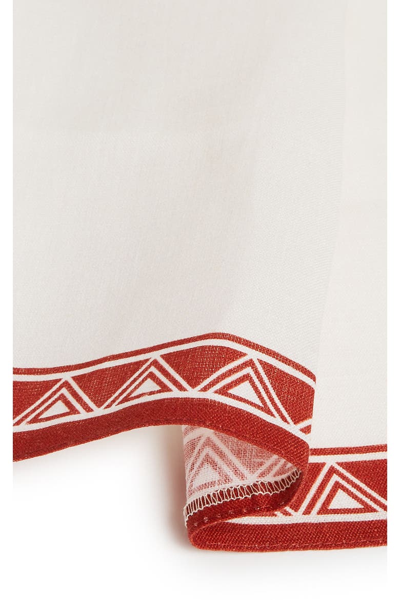 Large Napkins Set Of 2, Alternate, color, Date Palms Napkin Mattone