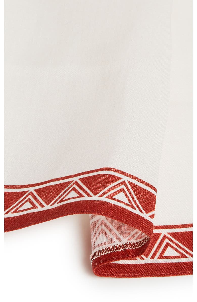 La DoubleJ Large Napkins Set Of 2, Alternate, color, Date Palms Napkin Mattone