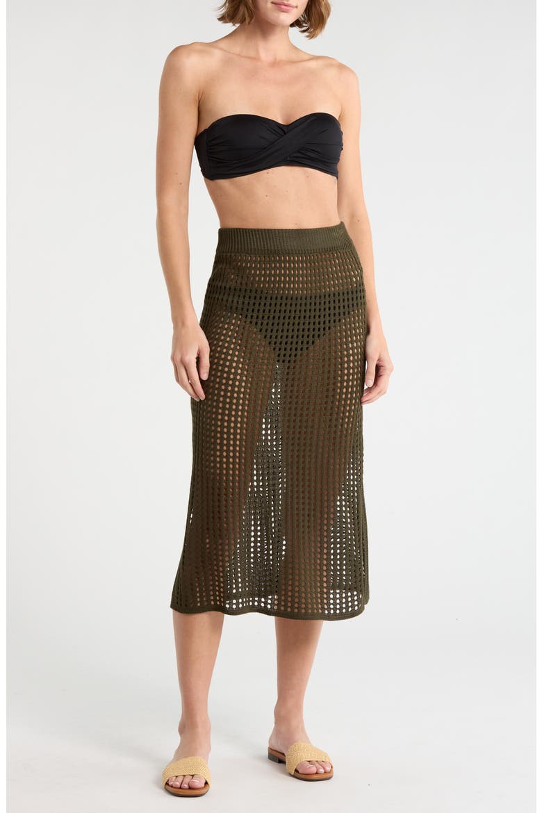 Crochet Cover-Up Skirt, Main, color, OLIVE SARMA