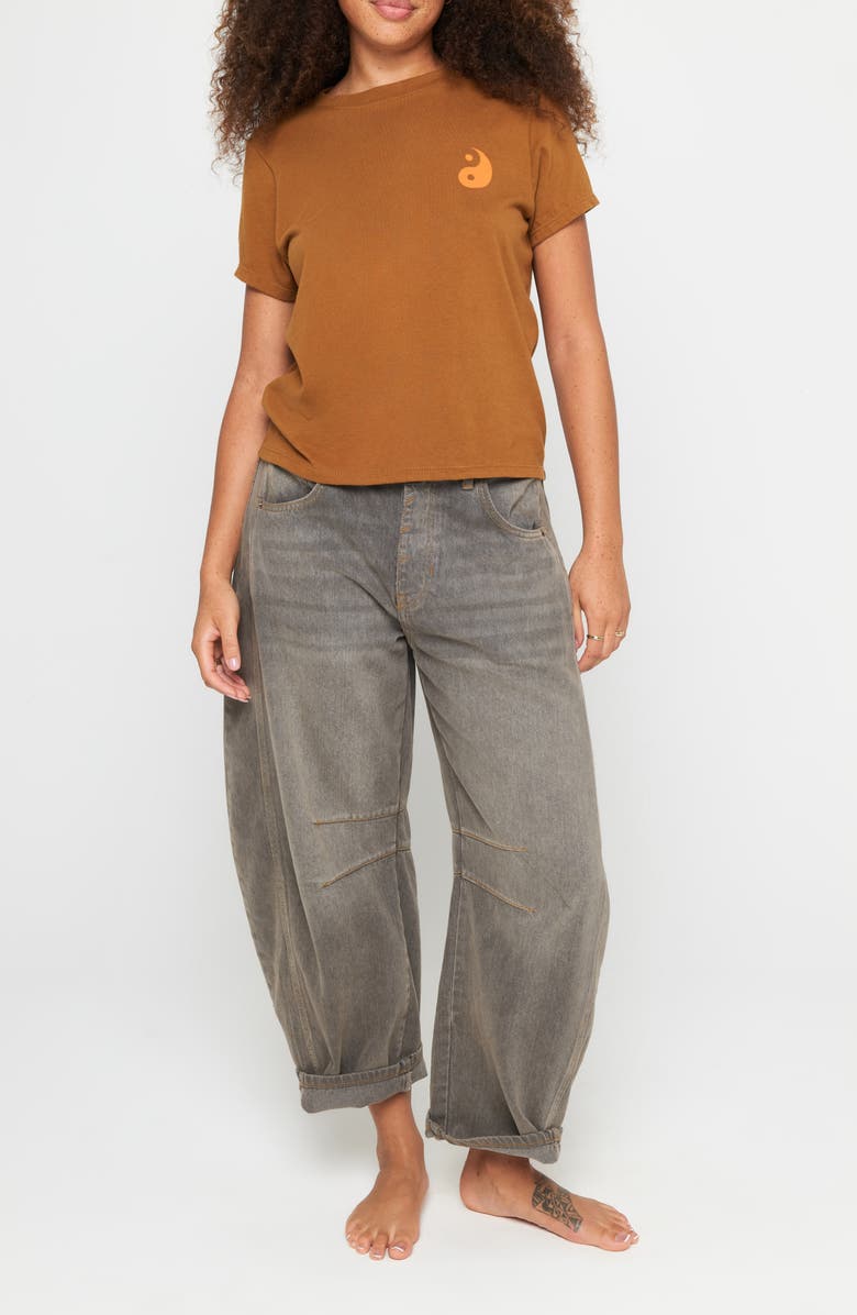 Spiritual Gangster Yin & Yang Lila Graphic T-Shirt, Alternate, color, Dune