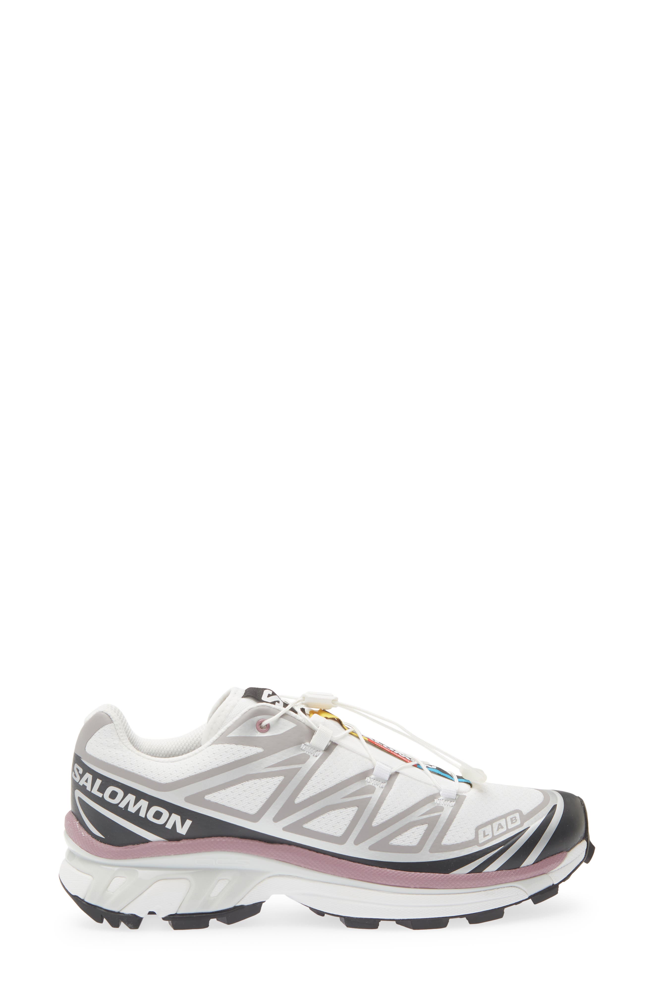 Gender Inclusive XT-6 Sneaker, Alternate, color, WHITE/ BLACK/ DUSKY