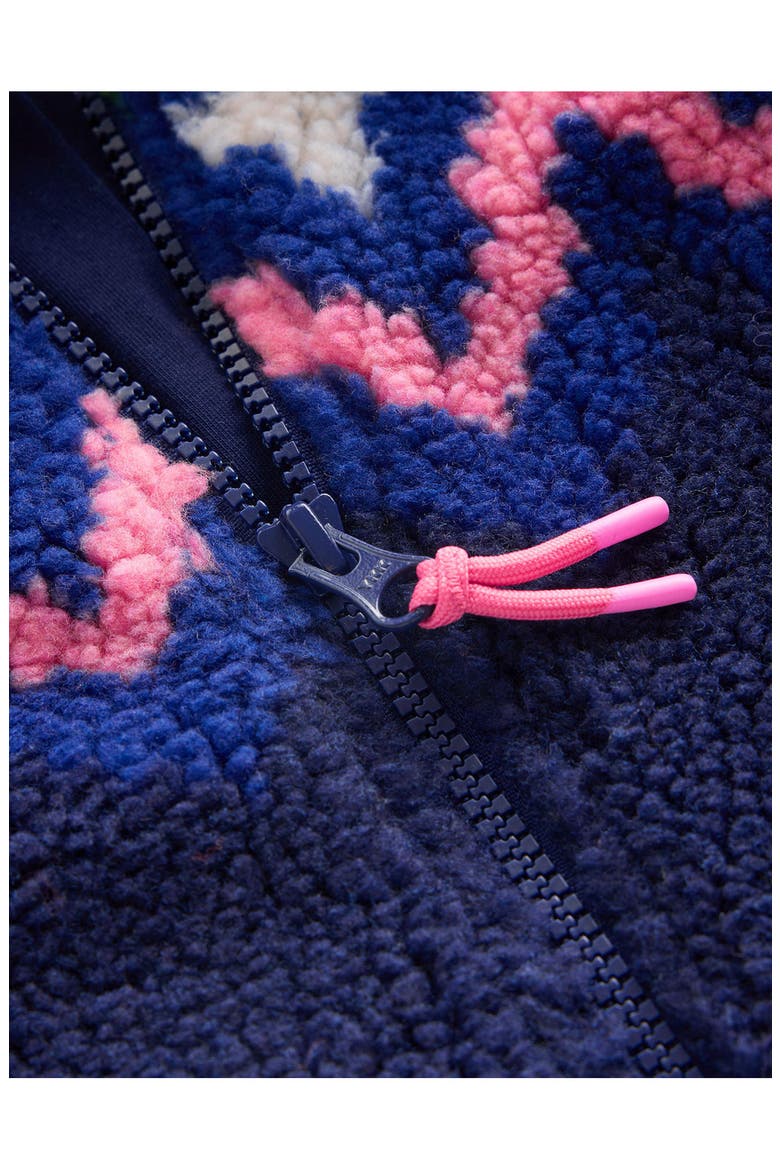 Kids' Collared Borg Jacket, Alternate, color, NAVY FAIR ISLE