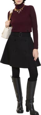 Burberry Gabardine Trench Mini Skirt