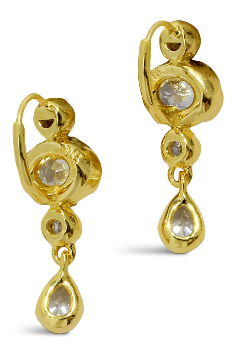 Asterales Cubic Zirconia Drop Earrings, Alternate, color, STONES