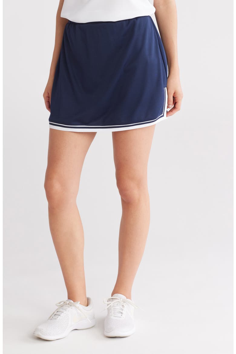 Rib Trim Tennis Skort, Main, color, DARK NAVY