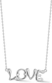 GLAZE JEWELRY Cubic Zirconia Love Pendant Necklace