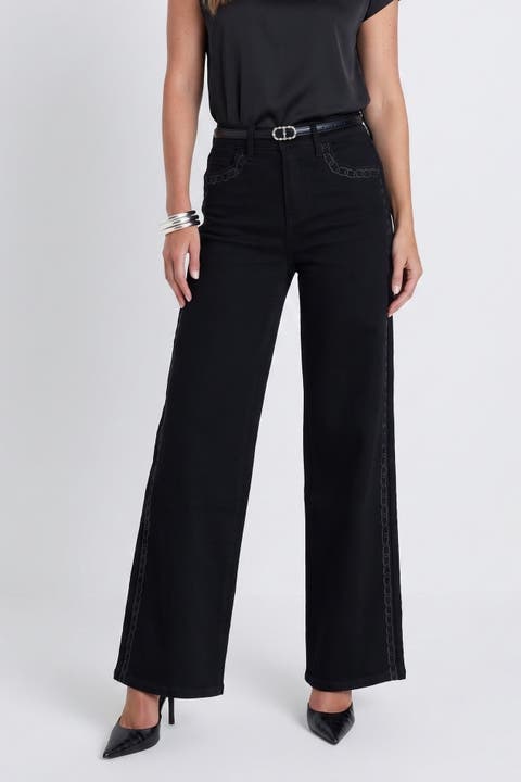 Celeste Slim Palazzo Jeans