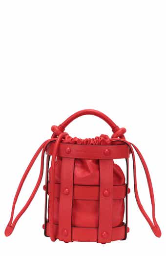 FERRAGAMO Cage Leather Bucket Bag