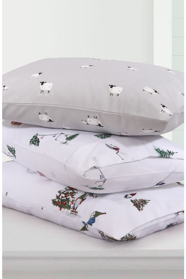 Cotton Flannel Sheet Set, Alternate, color, ASPEN MULTI