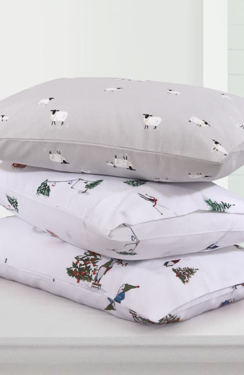 Azores Home Aspen Cotton Flannel Sheet Set In White