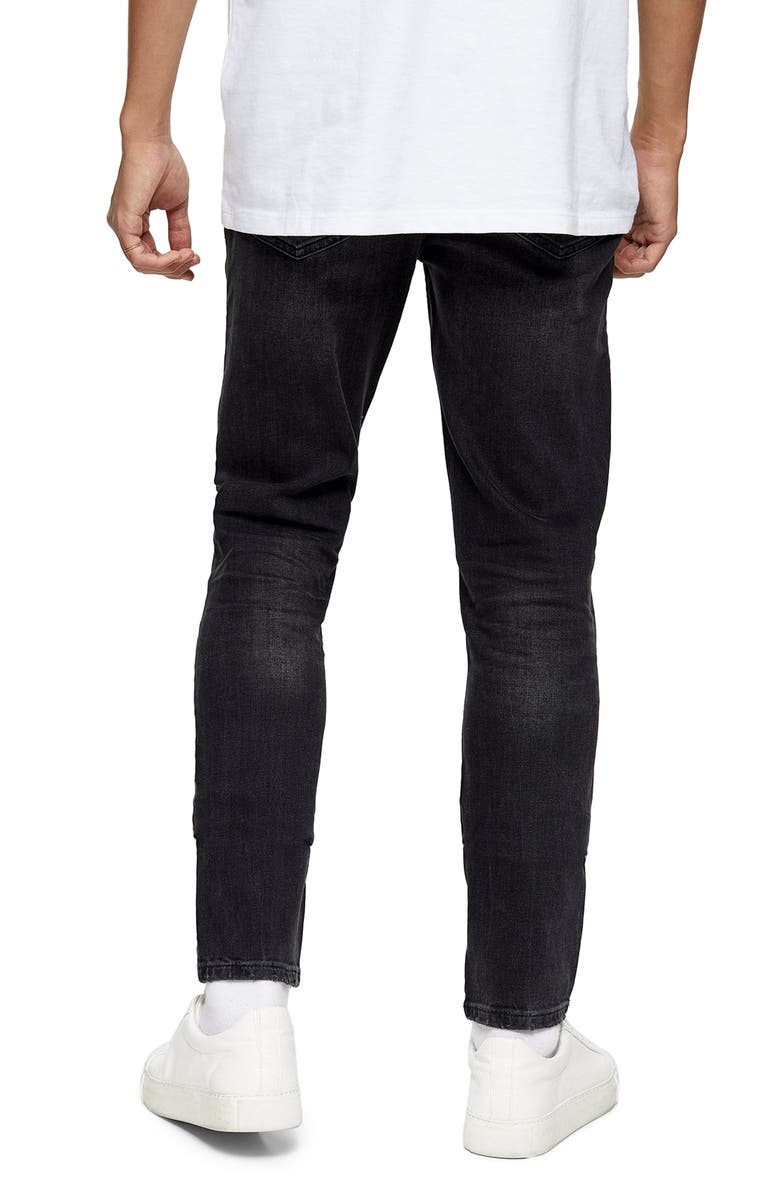 Topman Rip & Repair Skinny Fit Jeans, Alternate, color, 