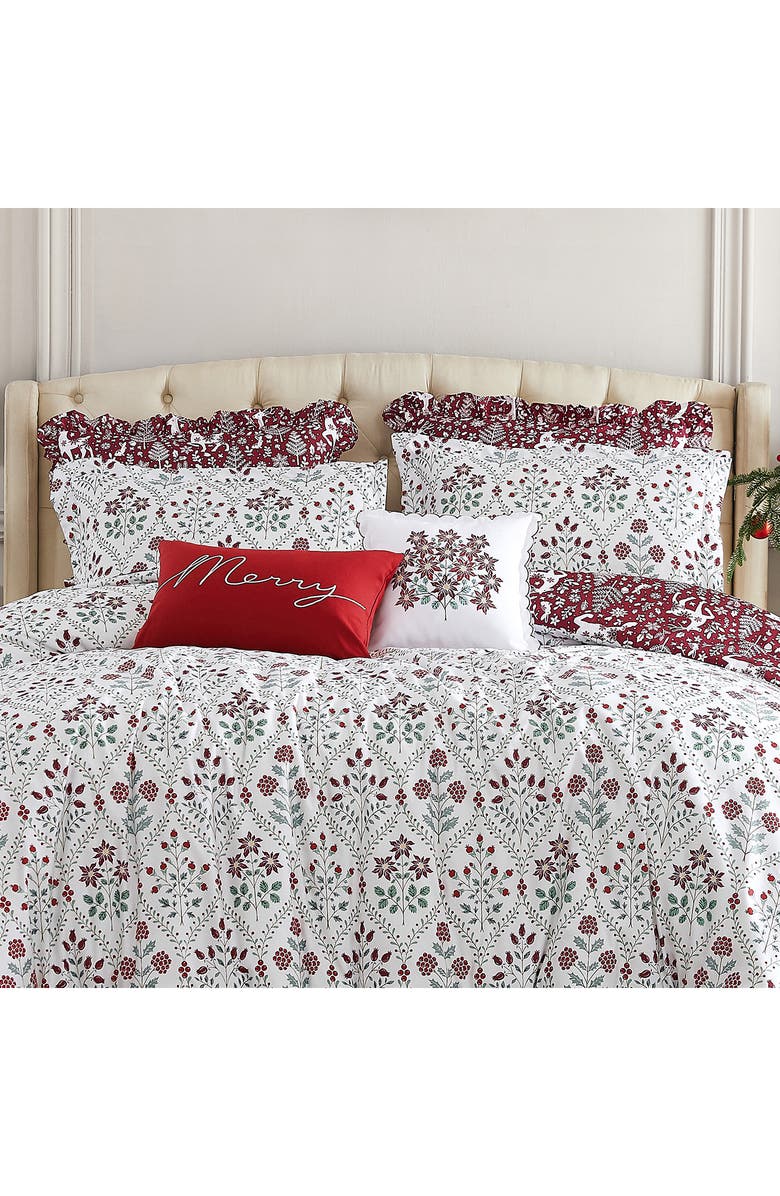 SOUTHSHORE FINE LINENS Holiday Harmony Oversize Comforter Set, Alternate, color, Holiday Harmony