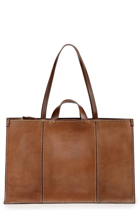 Sandstorm Leather Tote Bag