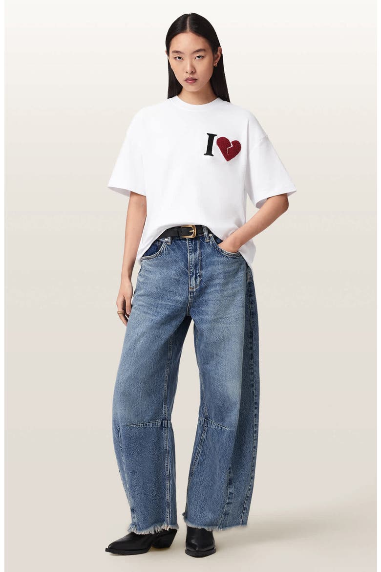 Heart Etta Appliqué T-Shirt, Alternate, color, OPTIC WHITE