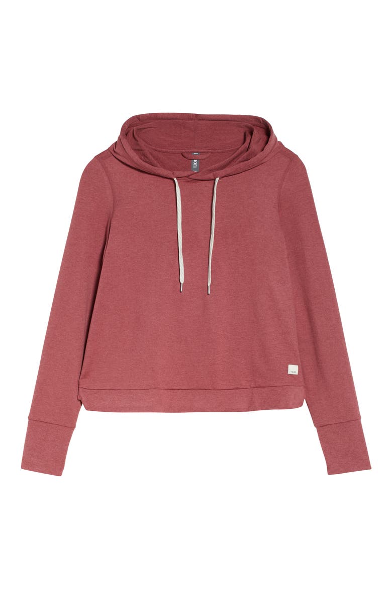 Halo Essential Hoodie, Alternate, color, DESERT ROSE HEATHER