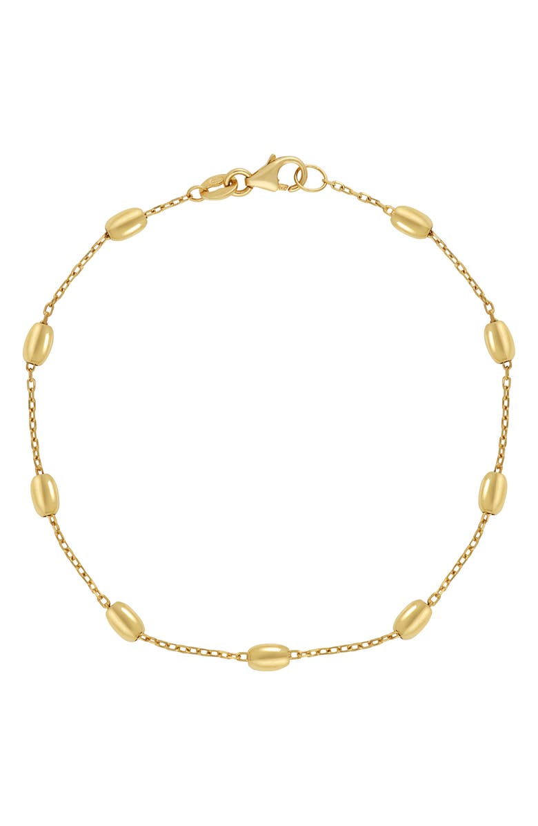 Bony Levy 14K Gold Bead Station Bracelet, Main, color, 14K Yellow Gold