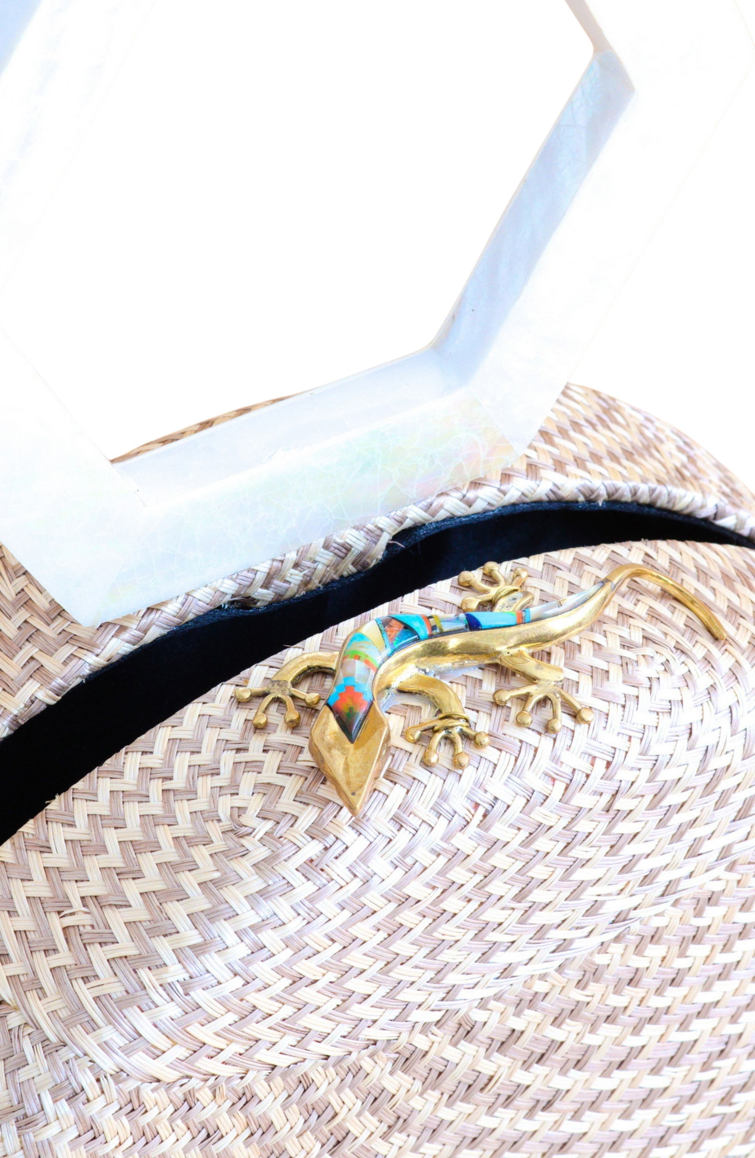 LIKHA Round Handbag with Mother-of-Pearl Handle, Alternate, color, Dusty Rose