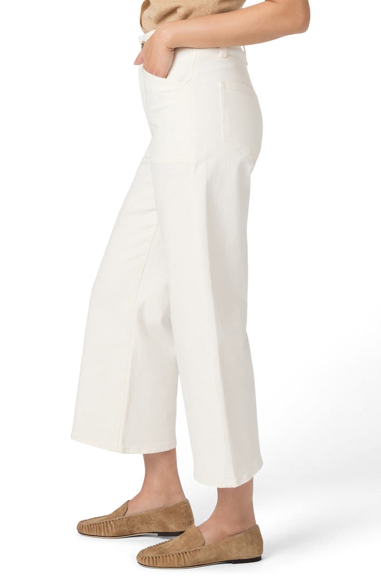 PAIGE Anessa High Waist Ankle Wide Leg Jeans, Alternate, color, Tonal Ecru