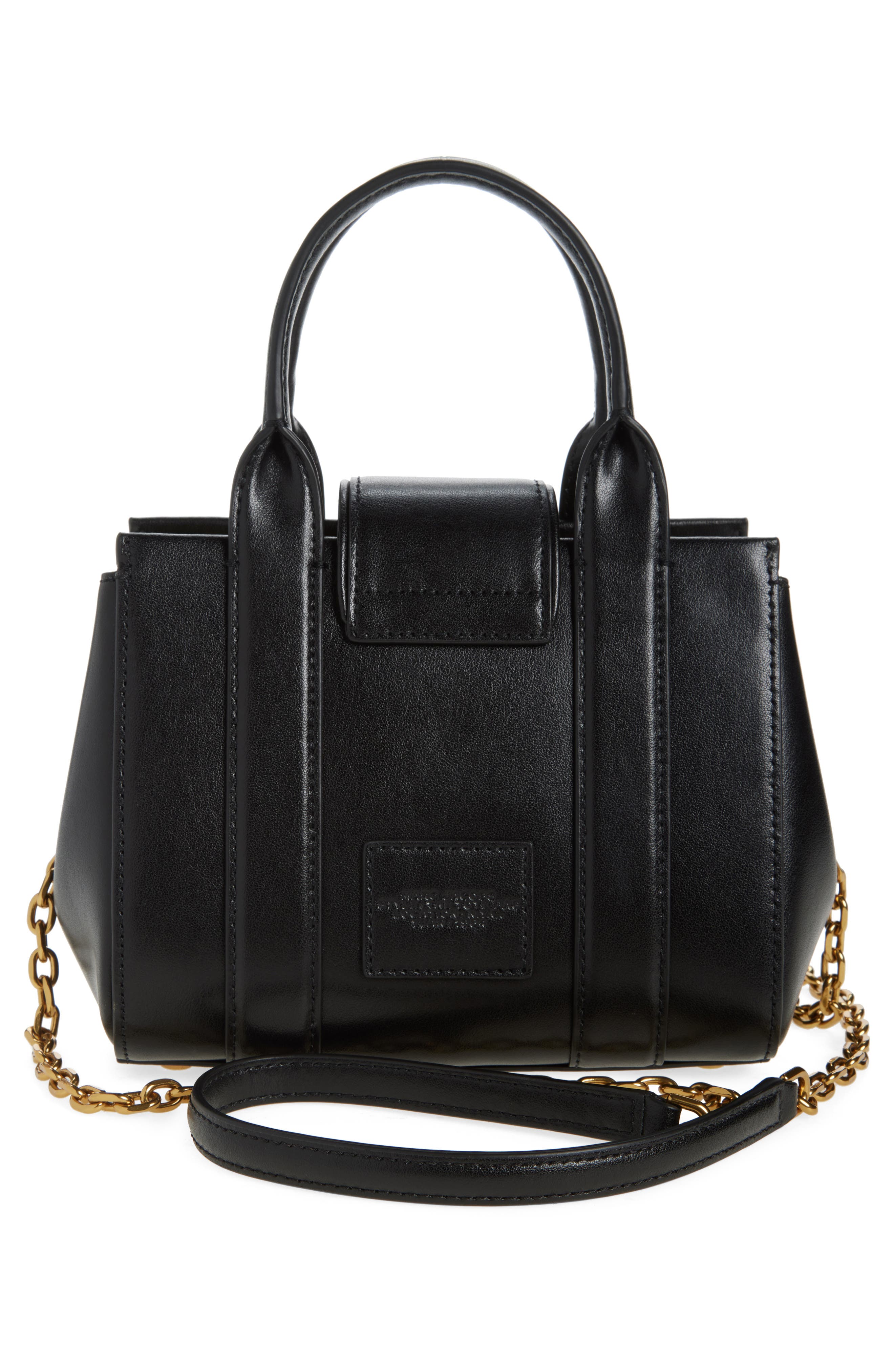 Marc Jacobs The Mini Turnlock Leather Crossbody Tote Bag, Alternate, color, 