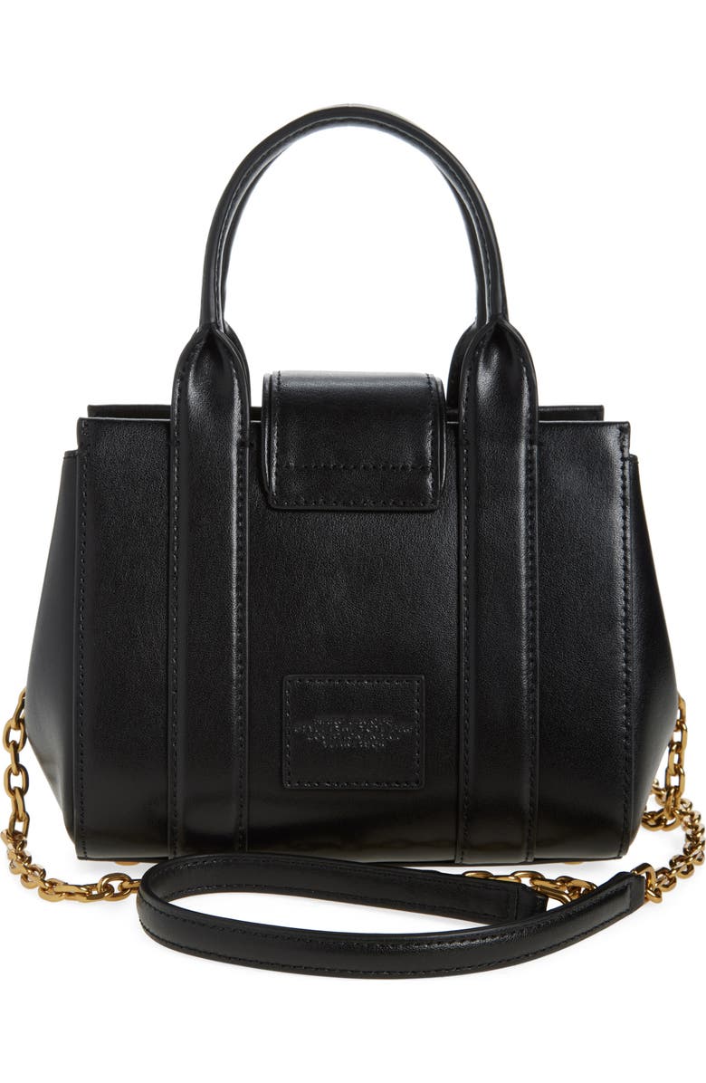 Marc Jacobs The Mini Turnlock Leather Crossbody Tote Bag, Alternate, color,