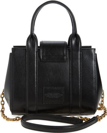 Marc Jacobs The Mini Turnlock Leather Crossbody Tote Bag