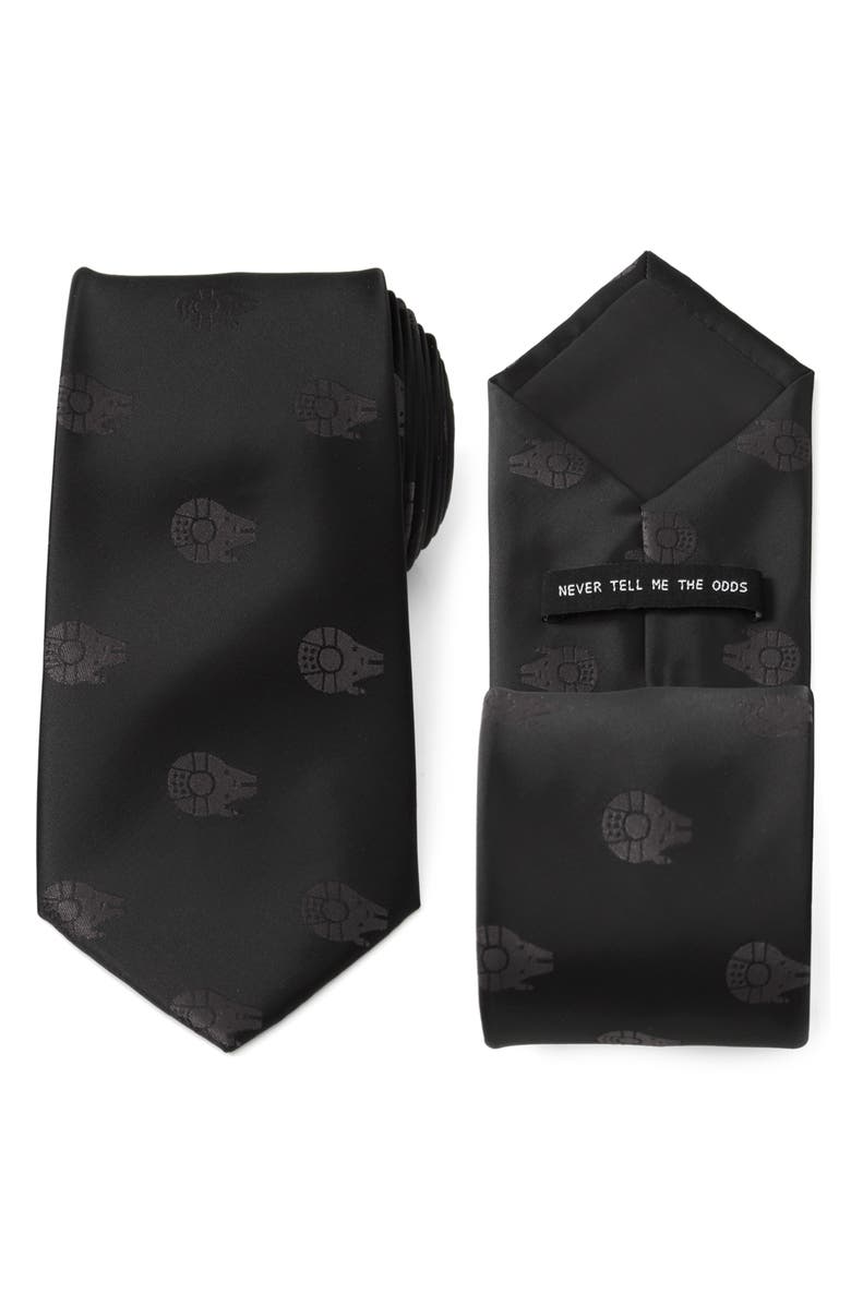 Cufflinks, Inc. Star Wars<sup>™</sup> Millennium Falcon Tie, Alternate, color, Black