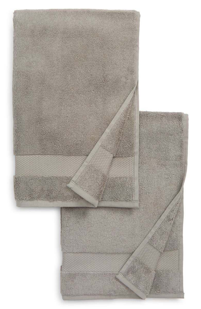 Boll & Branch Plush Set of 2 Organic Cotton Hand Towels, Main, color,