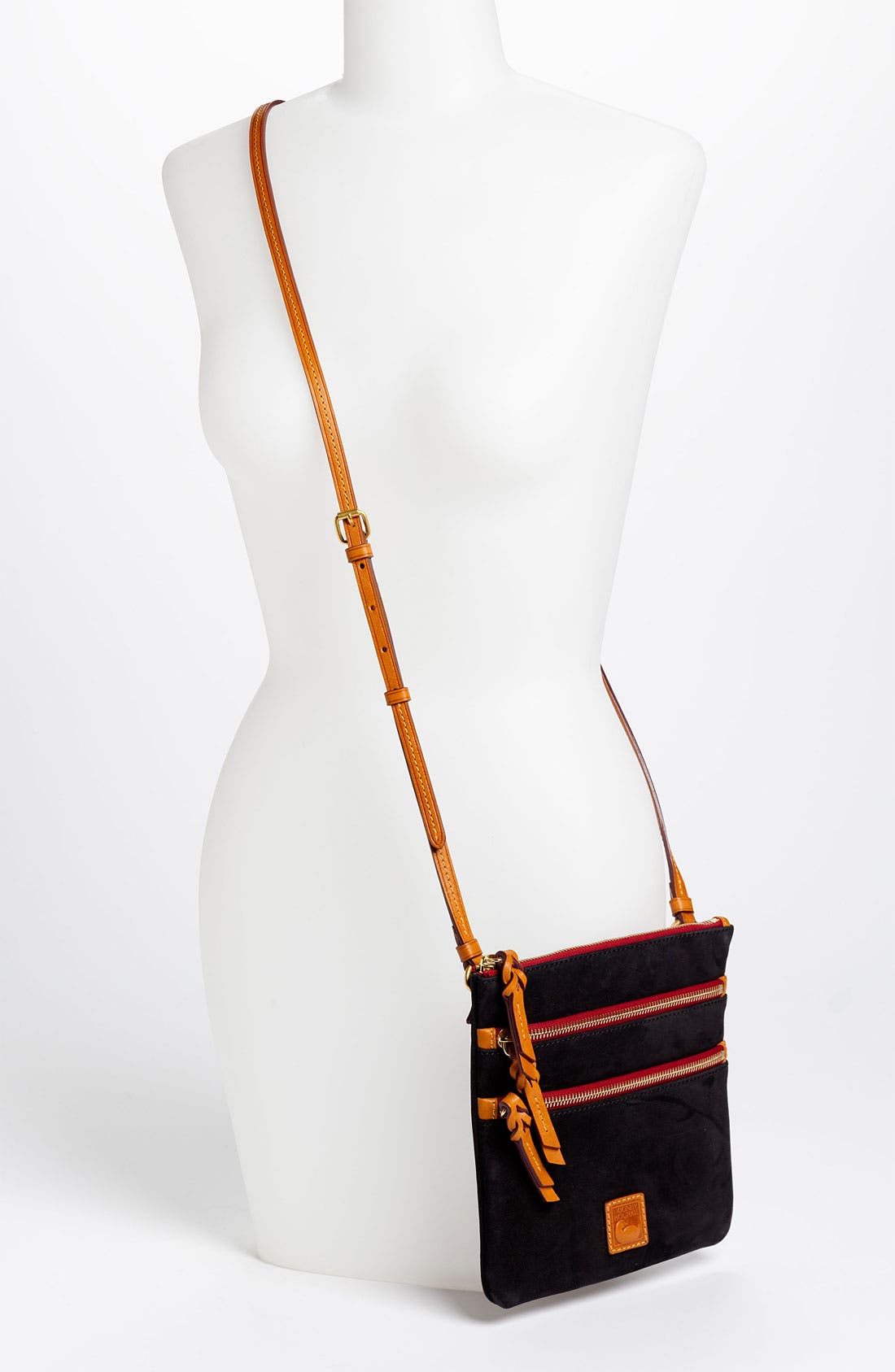 Dooney & Bourke Triple Zip Crossbody Bag, Alternate, color, 