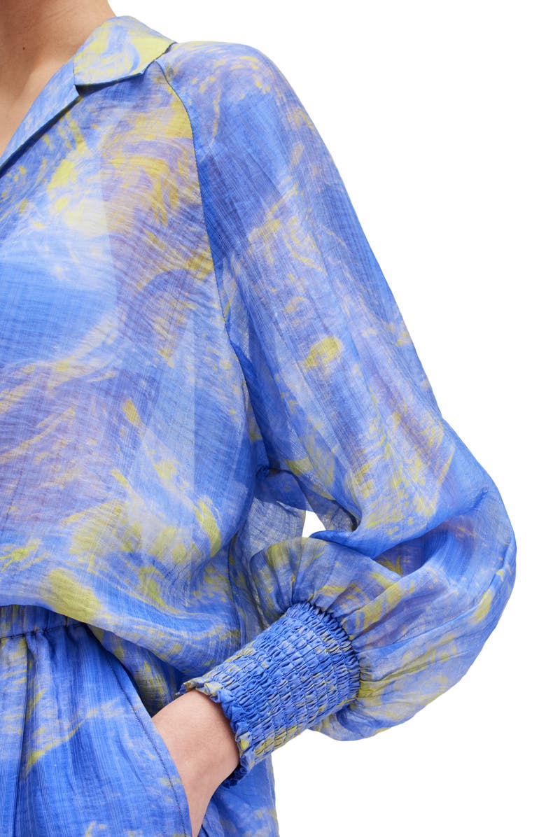 AllSaints Isla Inspiral Button-Up Shirt, Alternate, color, 