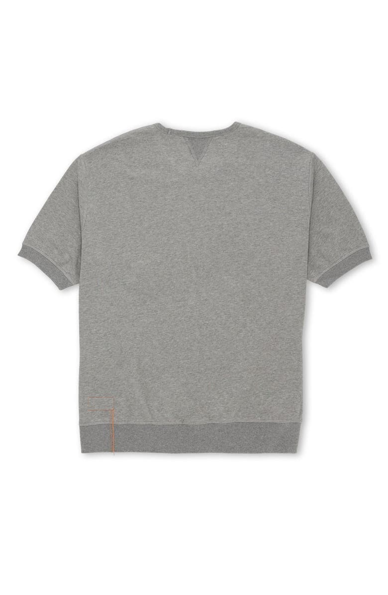 Fortela Ohio Brushed Jersey Short Sleeve Sweatshirt, Alternate, color, Grey