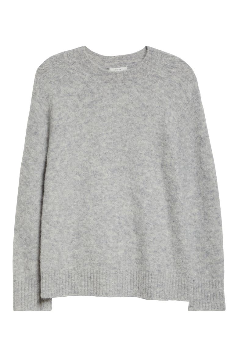 Alpaca Blend Tunic Sweater, Alternate, color, SILVERSTONE
