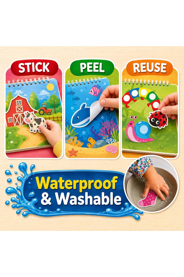 Jelly Sticker Activity Book for Toddlers, Alternate, color, Preschool