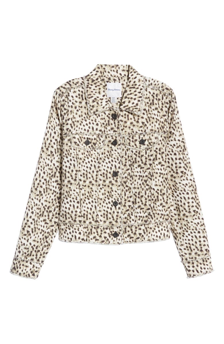 Tommy Bahama Lagoon Cheetah Print Linen Jacket, Alternate, color,