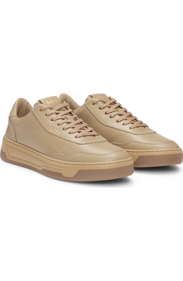 BOSS Baltimore Tennis Sneaker, Main, color, Medium Beige