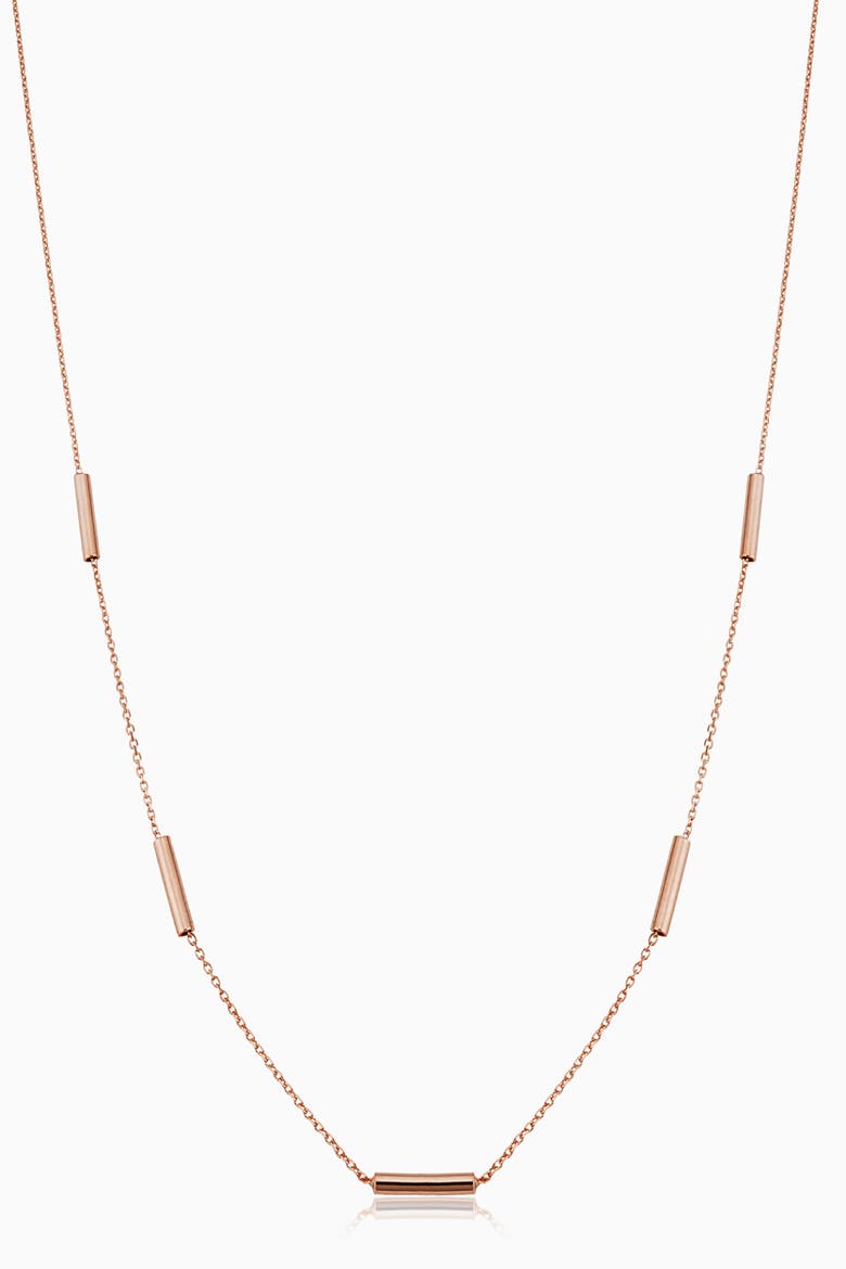 14K Gold Vicenza Choker Necklace, Main, color, Rose Gold