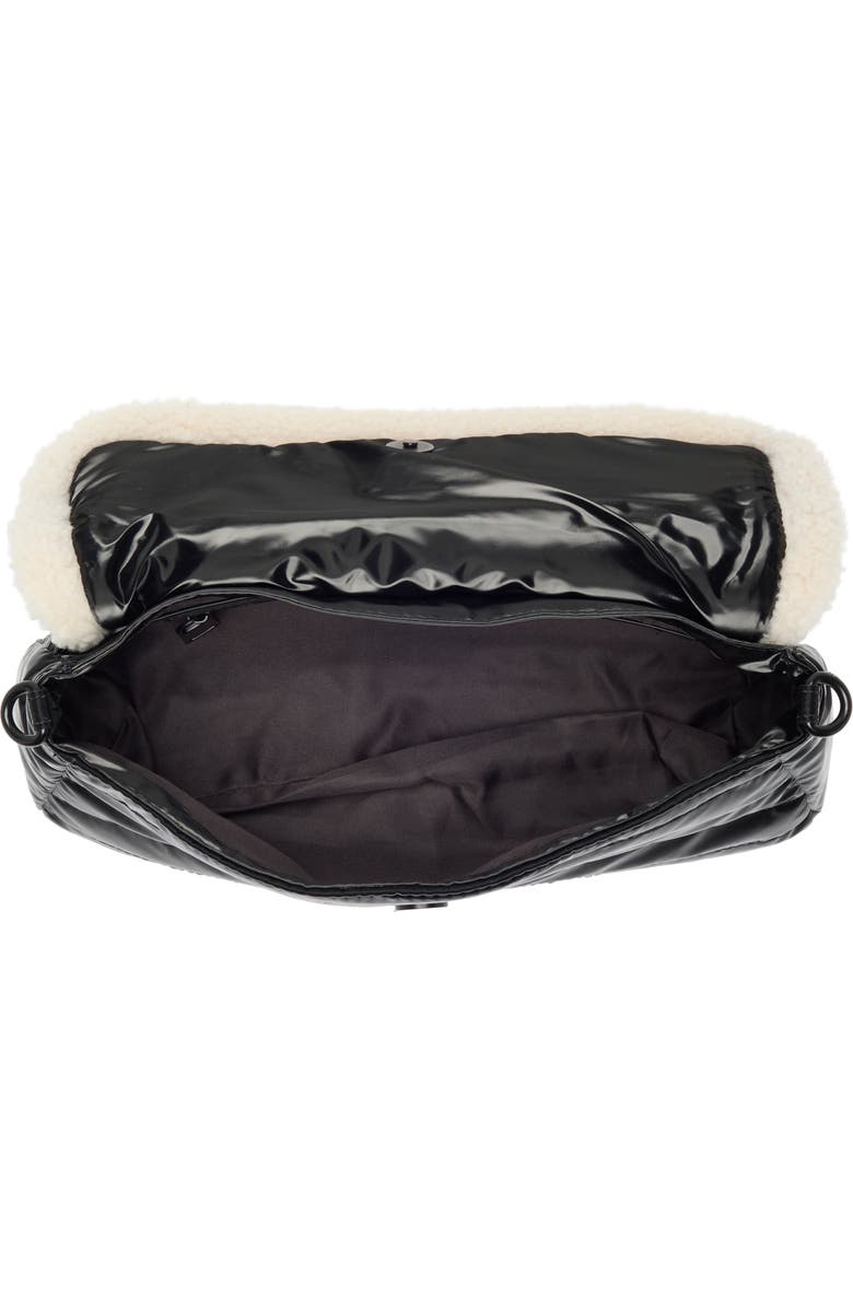 Pajar Quilted Faux Shearling Shoulder Bag, Alternate, color,