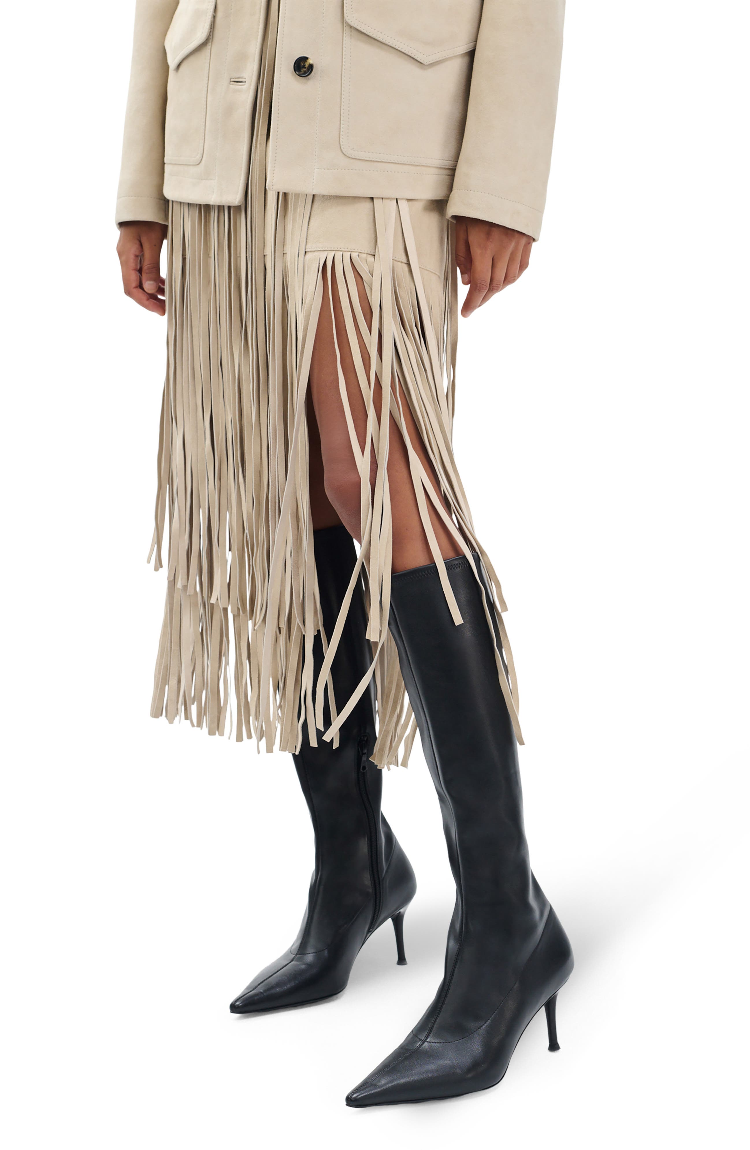 rag & bone Mercer Knee-High Boot, Alternate, color, Black