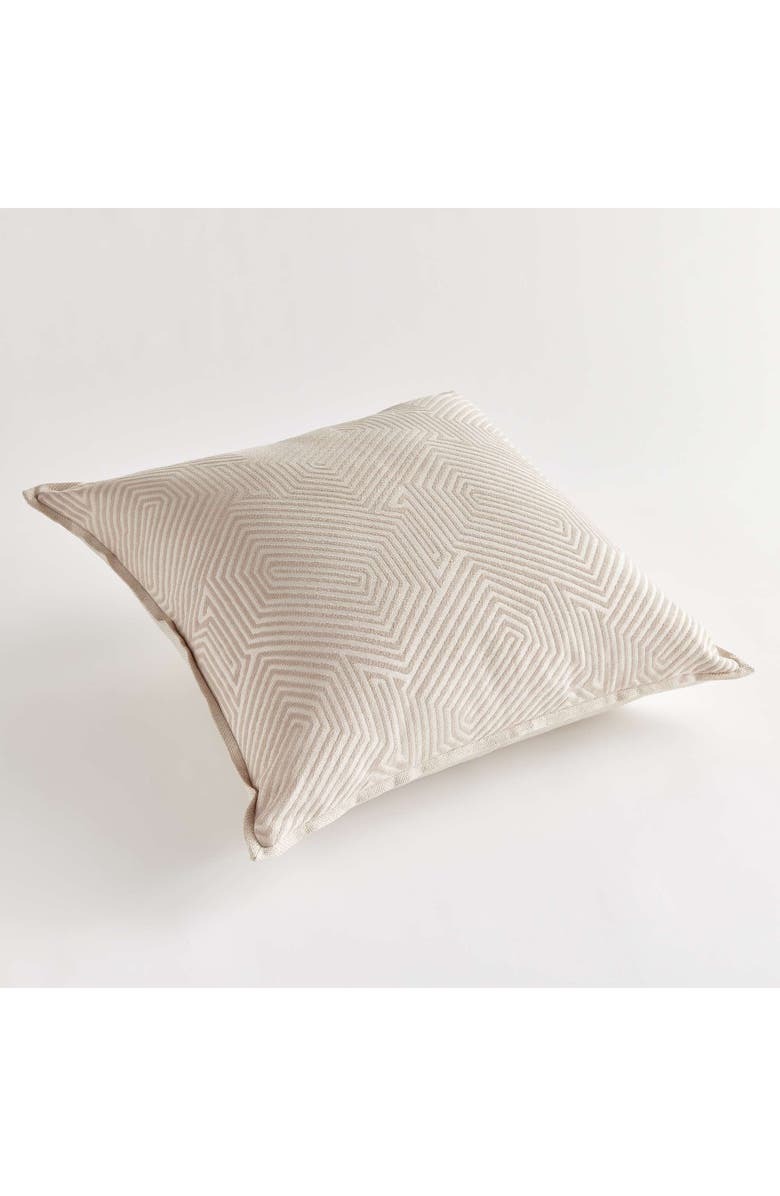 Napa Home & Garden Geo Square Indoor-Outdoor Pillow 24", Alternate, color, Beige