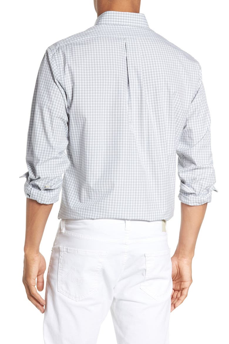 'Tucker - Seabrook' Trim Fit Gingham Sport Shirt, Alternate, color, BARRACUDA