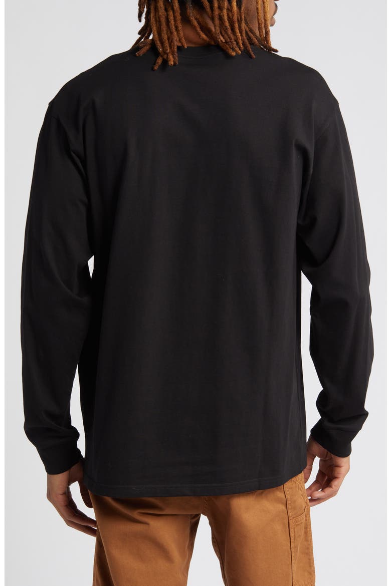 Chase Long Sleeve T-Shirt, Alternate, color, BLACK / GOLD