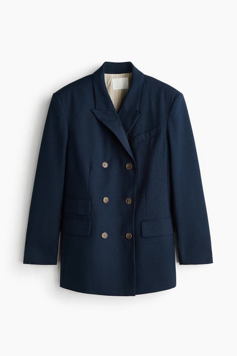 Oversized Double-breasted Blazer
