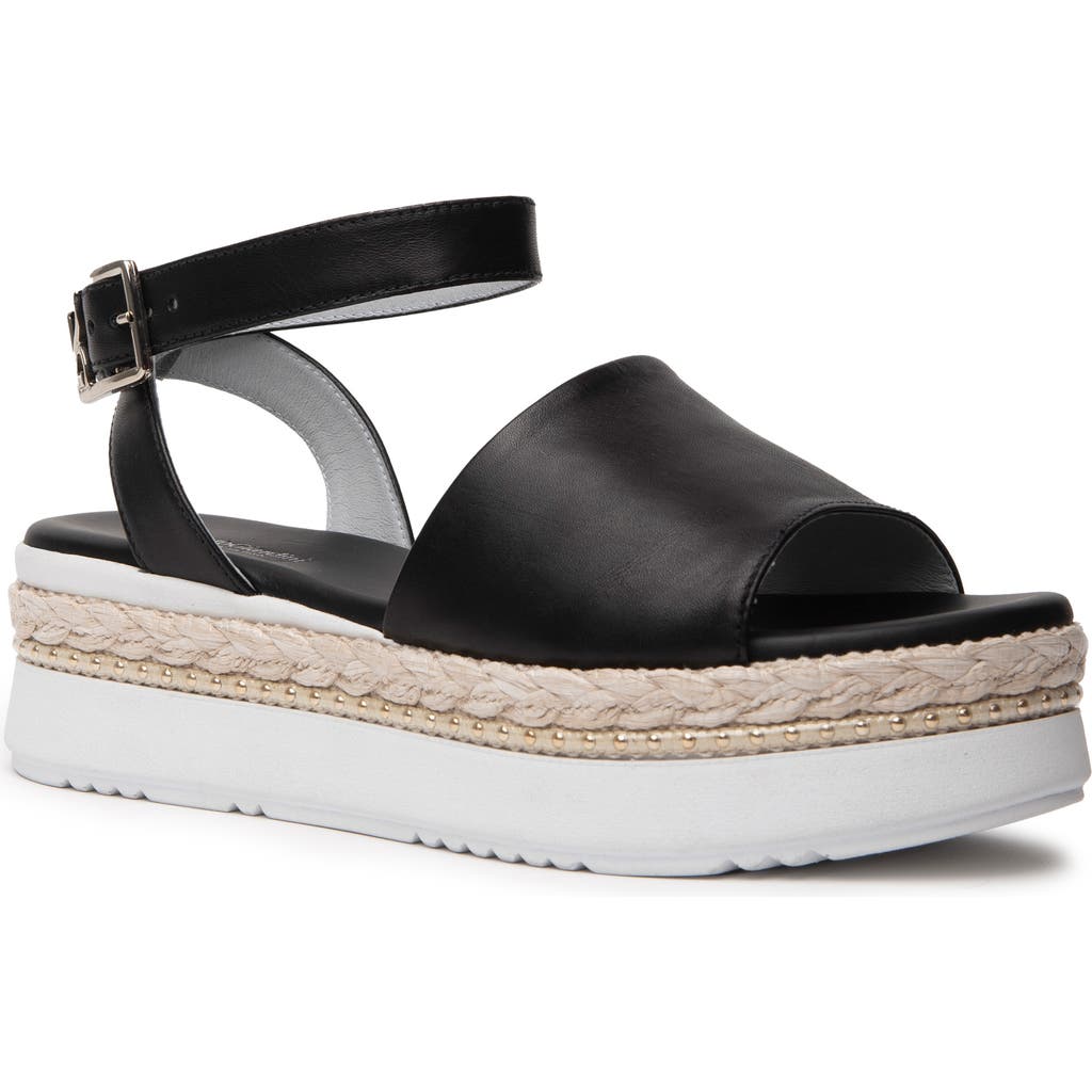 Nerogiardini Ankle Strap Platform Sandal In Black