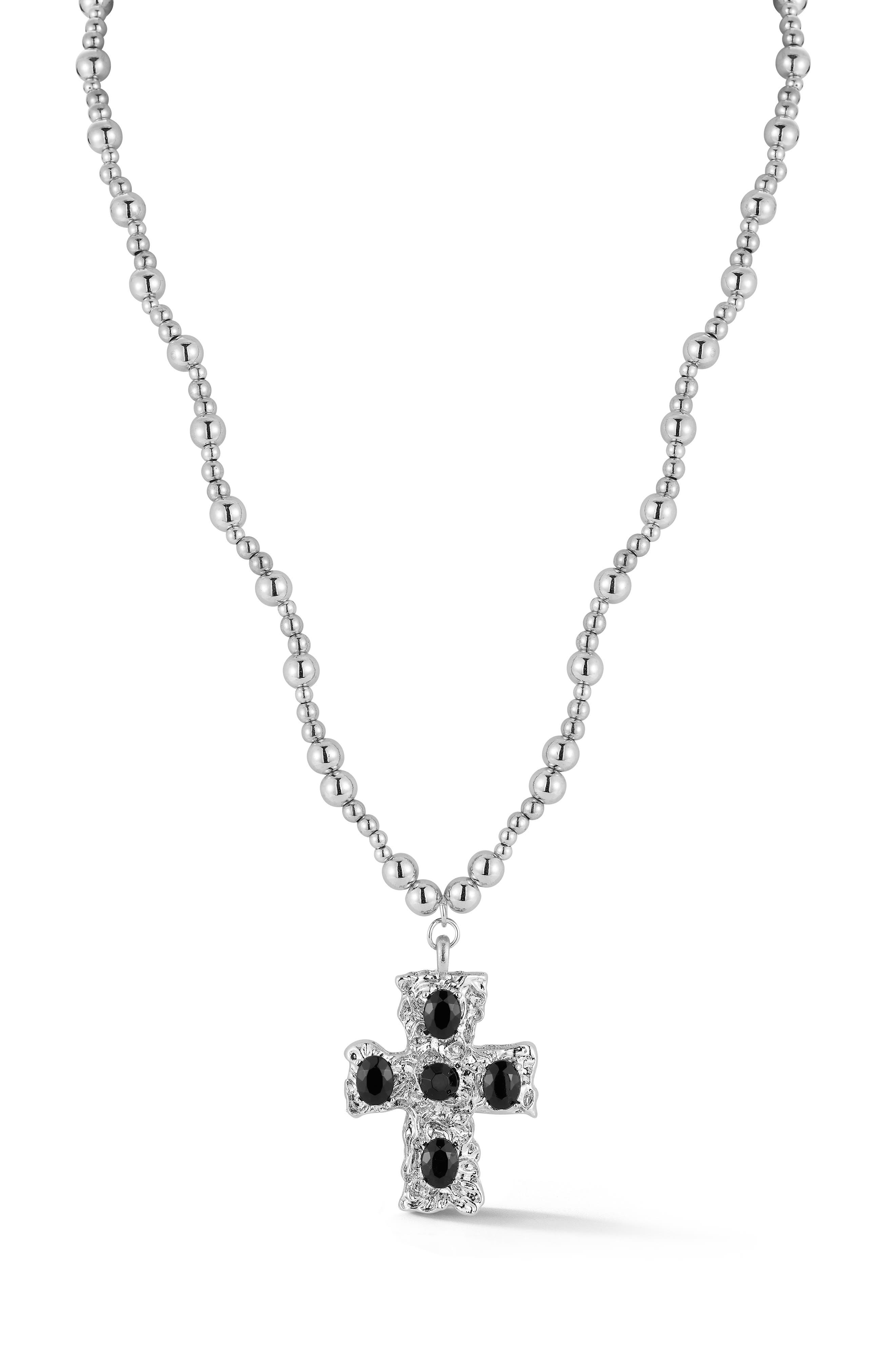 SPHERA MILANO Cross Pendant Necklace