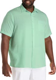 Harbor Bay by DXL Microfiber Comfort Grid Sport Shirt