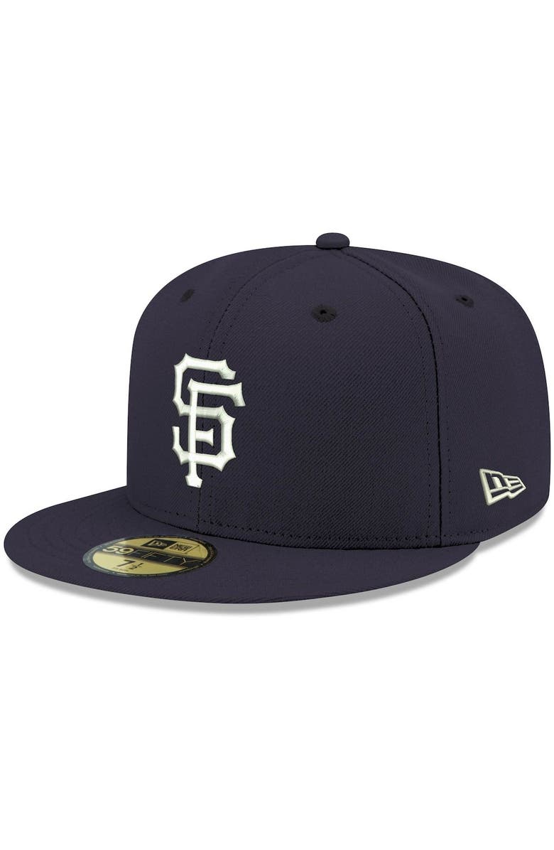 New Era Men's New Era Navy San Francisco Giants White Logo 59FIFTY Fitted Hat, Main, color, Navy