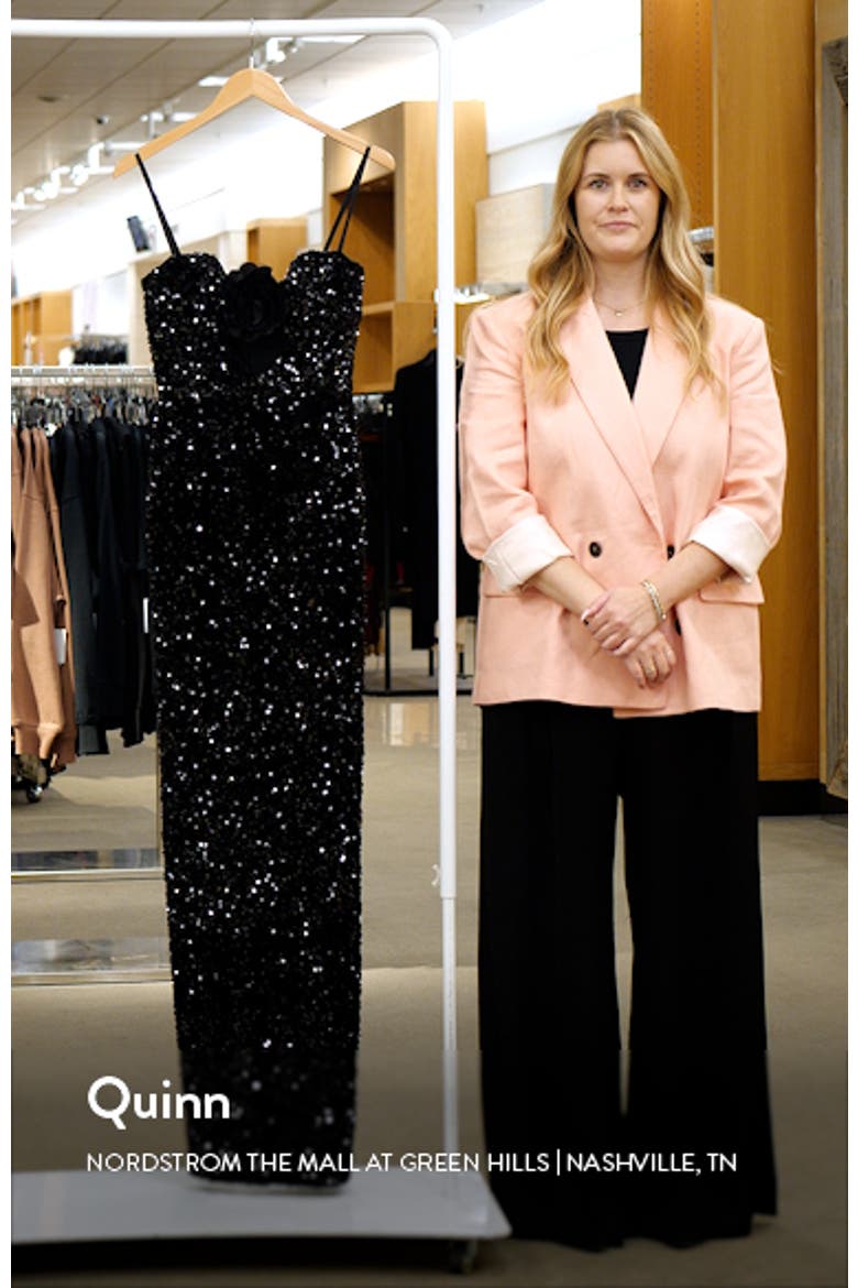 Lyla Sequin Cutout Gown video